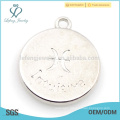 Hot selling round custom silver Pisces charm jewelry